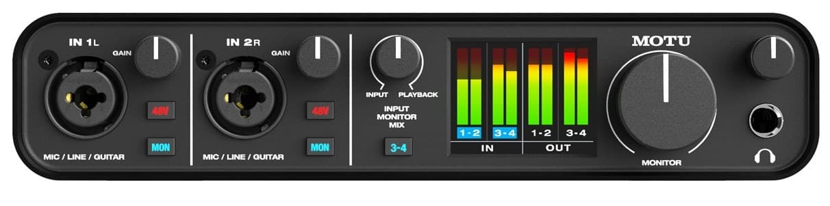 Interfejs audio MOTU M4 USB 2.0 4 wejścia 9 wyjść