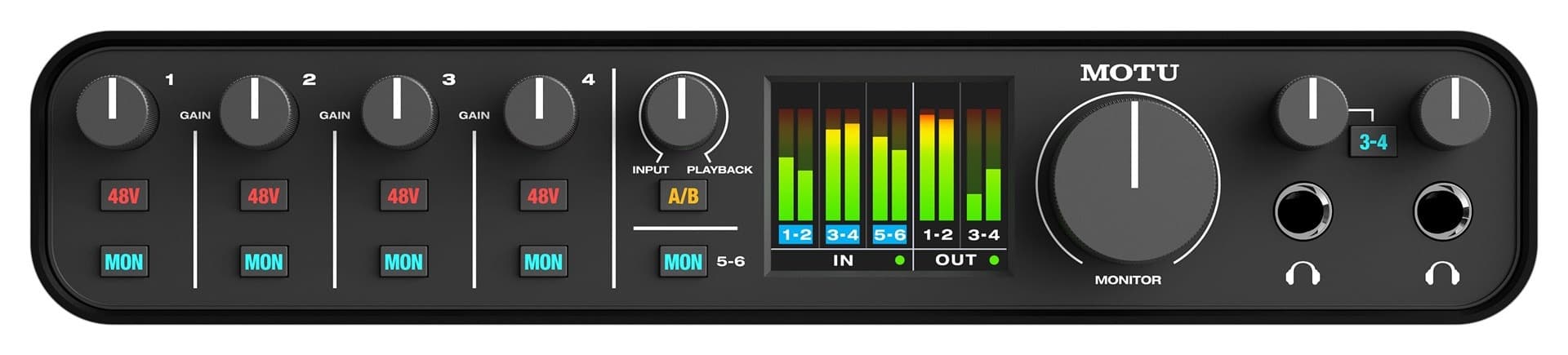 Interfejs audio MOTU M6 USB 4 wejścia combo XLR
