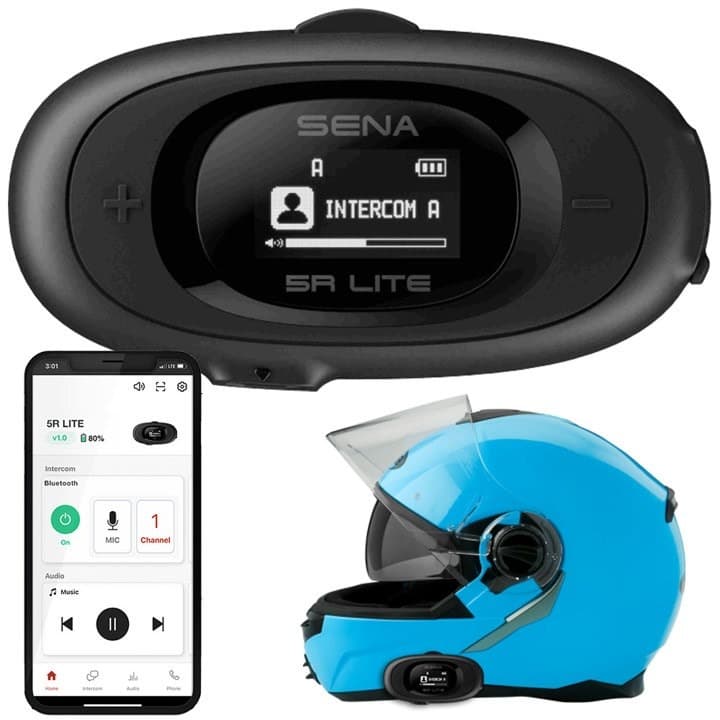Interkom motocyklowy Sena do komunikacji na 1 kask