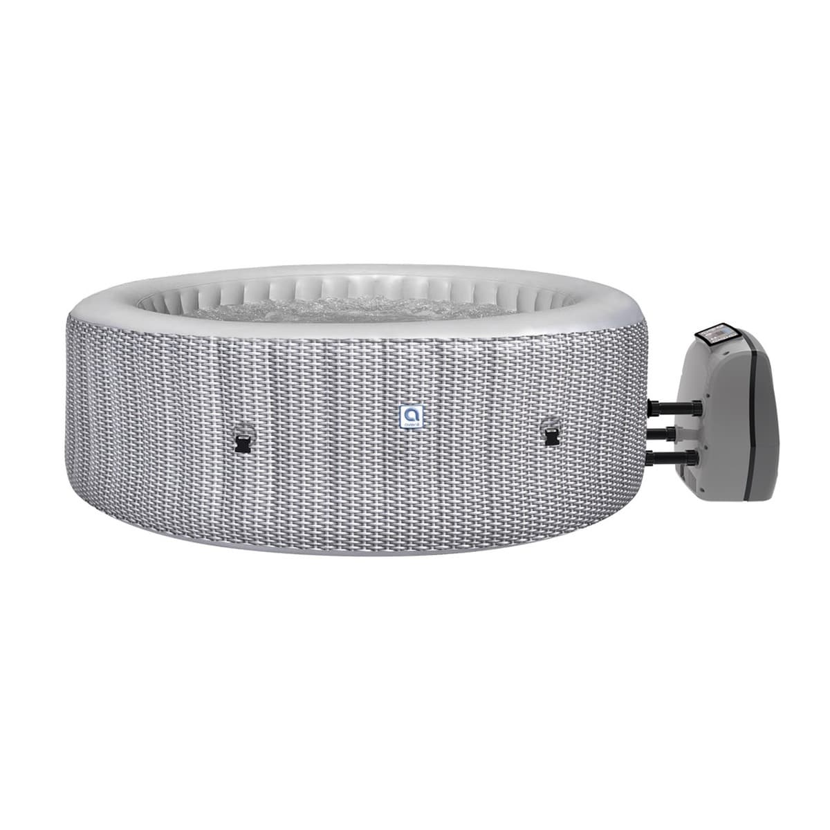 Jacuzzi ogrodowe pompowane AVENLI NICE 6-osobowe 204x70 cm srebrne