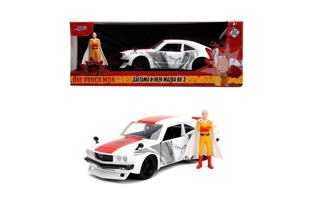One Punch Man Jada model 1974 Mazda RX-3 1:24