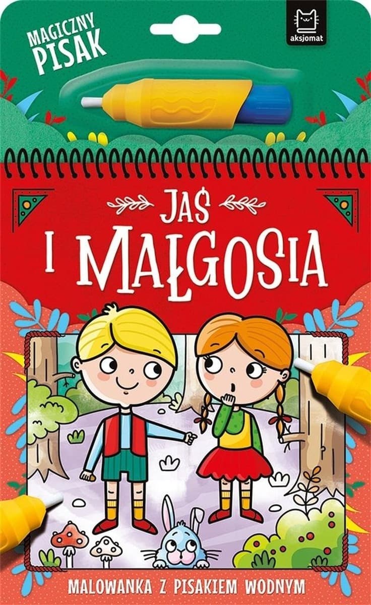 Jaś i Małgosia. Malowanka dla dzieci z pisakiem wodnym