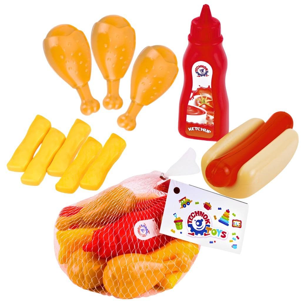 Zestaw produktów spożywczych Fast Food dla dzieci