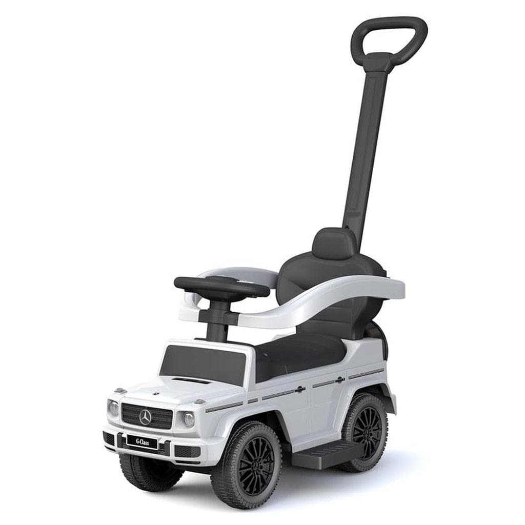 Jeździk z rączką Mercedes Benz G-Class biały Baby Mix