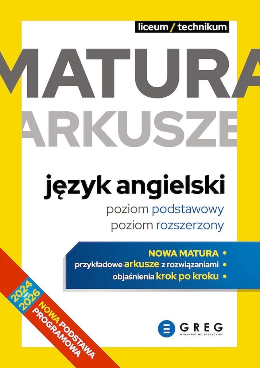 Język angielski. Arkusze. Matura Podstawa i Rozszerzenie
