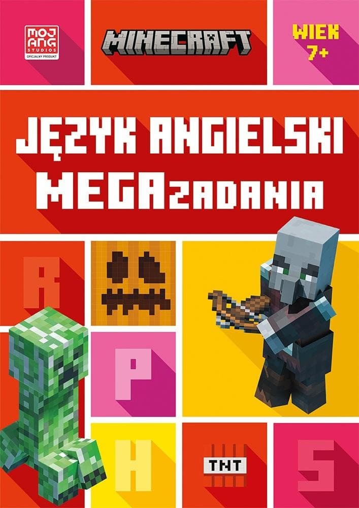 Język angielski. Megazadania 7+ - Minecraft