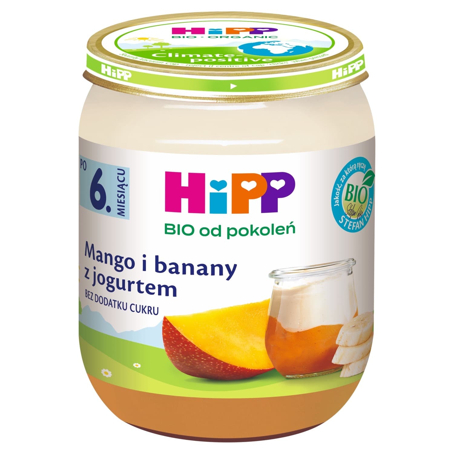 HiPP Mango i banany z jogurtem BIO, po 6. m-cu, 160 g
