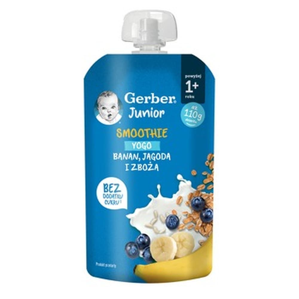 Jogurt smoothie GER z bananem, jagodami i zbożami 110 g