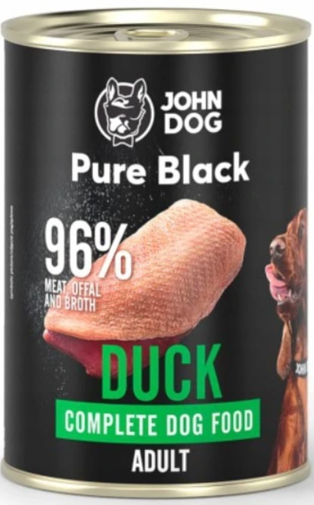 John Dog Pure Black Dorosły Kaczka 400 g