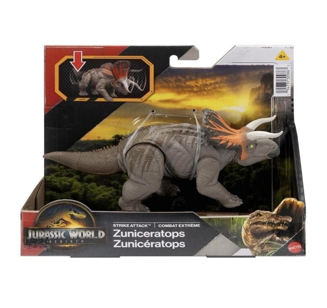 Jurassic World Mattel Figurka dinozaura Zuniceratops Atakujący