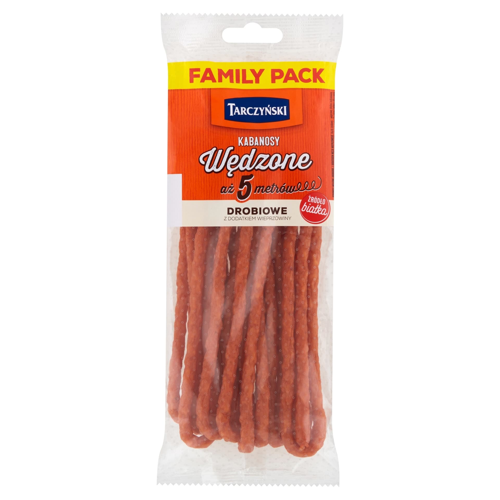 Kabanosy wędzone drobiowe z dodatkiem wieprzowiny 220 g Tarczyński