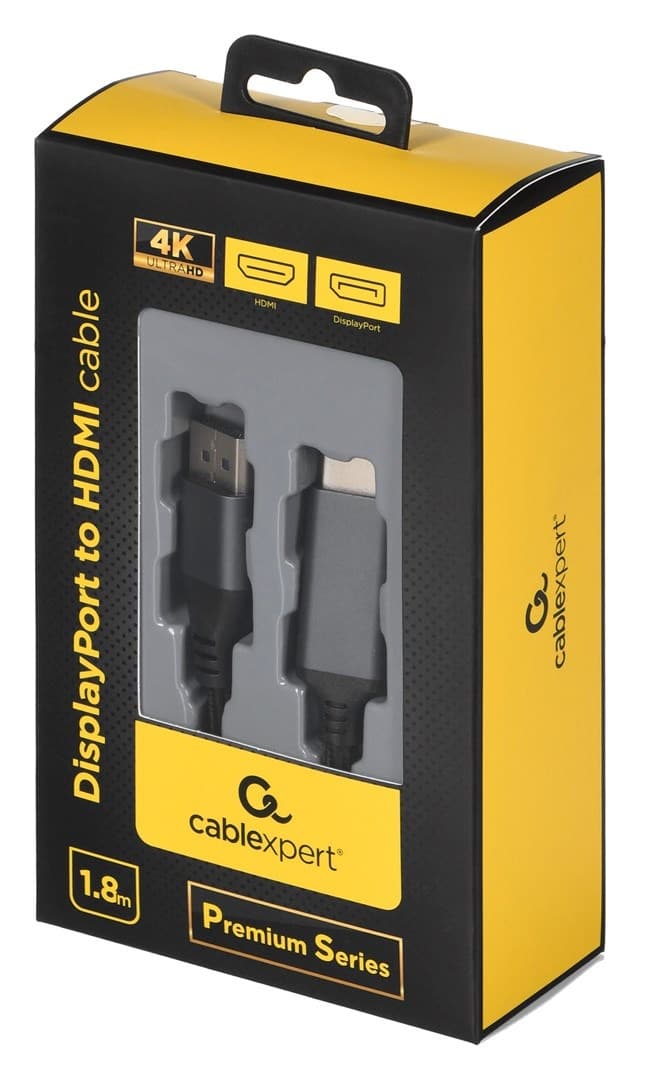 Kabel DisplayPort do HDMI 4K 1.8 metra