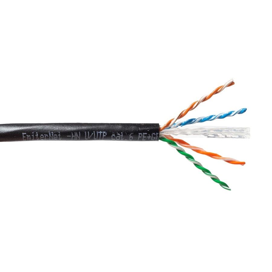 Kabel zewnętrzny żelowany UTP kat.6 drut 4x2x0,57 PE+GEL