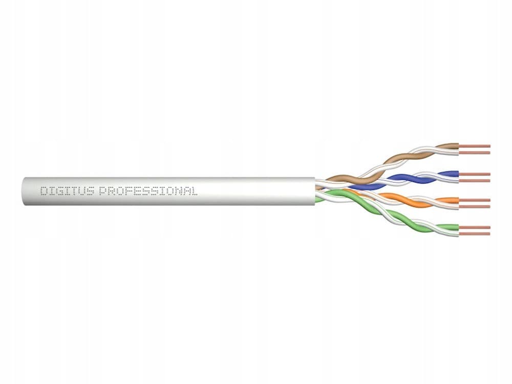 Kabel instalacyjny DIGITUS kat.5e U/UTP Eca AWG 24/1 PVC 500m szary