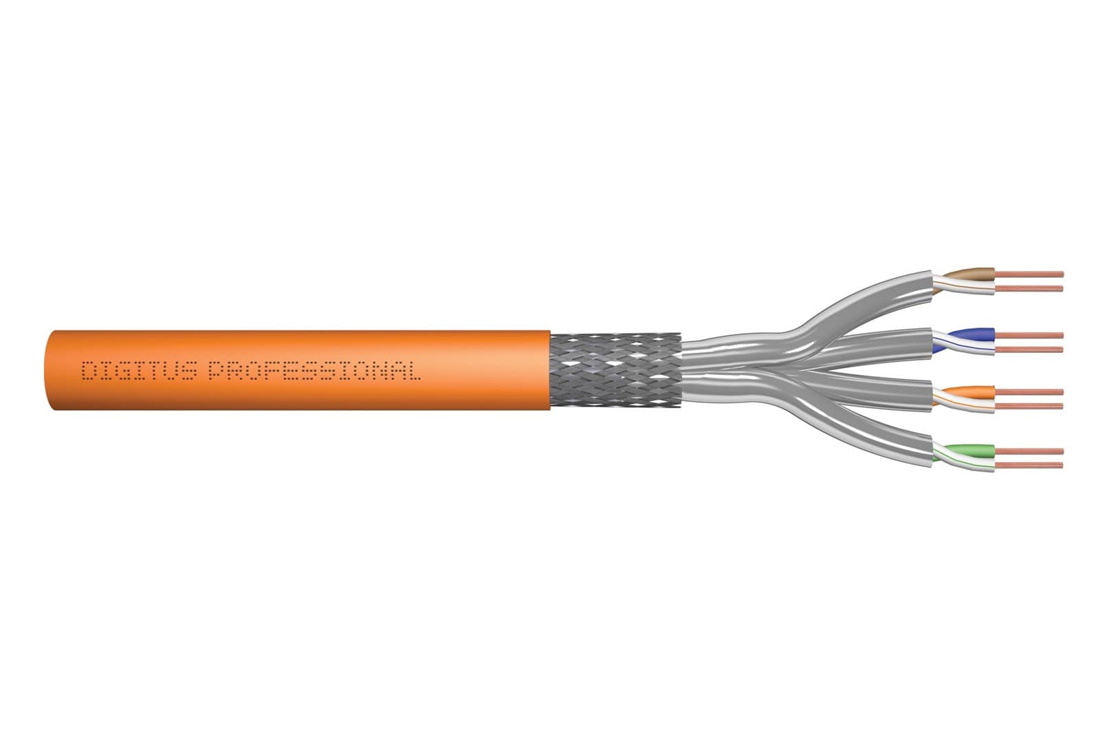 Kabel instalacyjny Digitus kat.7 S/FTP AWG 23/1 LSOH 1000m pomarańczowy