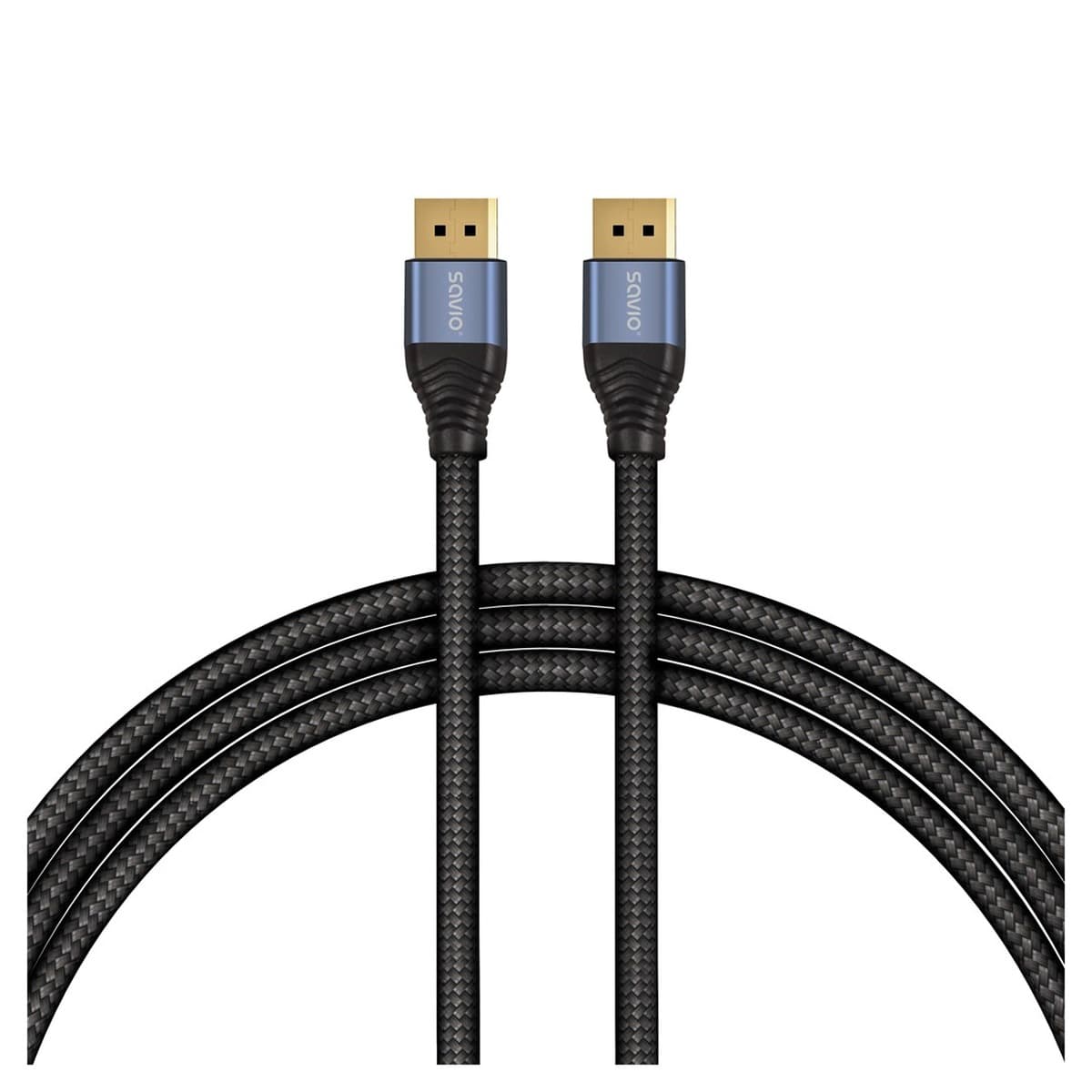 Kabel SAVIO DisplayPort 2.1 3M CL-211 Czarny