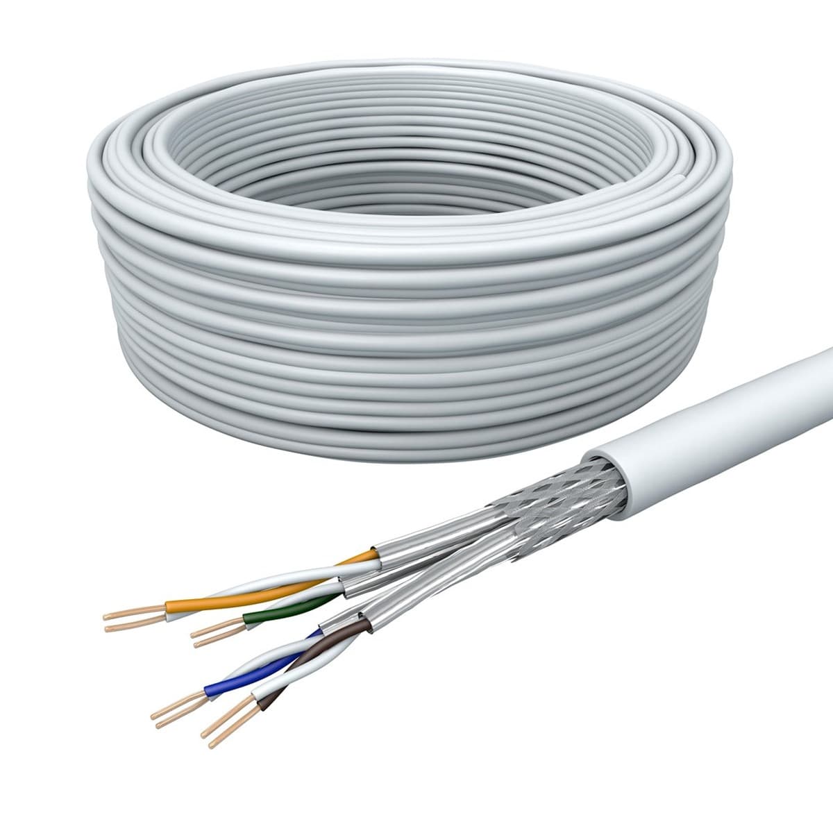 Kabel sieciowy Draka UCHOME SS26 Cat 7 S/FTP PiMF biały 100m