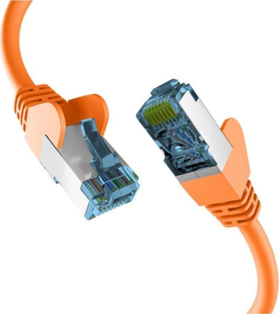 Kabel sieciowy EFB RJ45 Cat7 Rohkabel 50m pomarańczowy