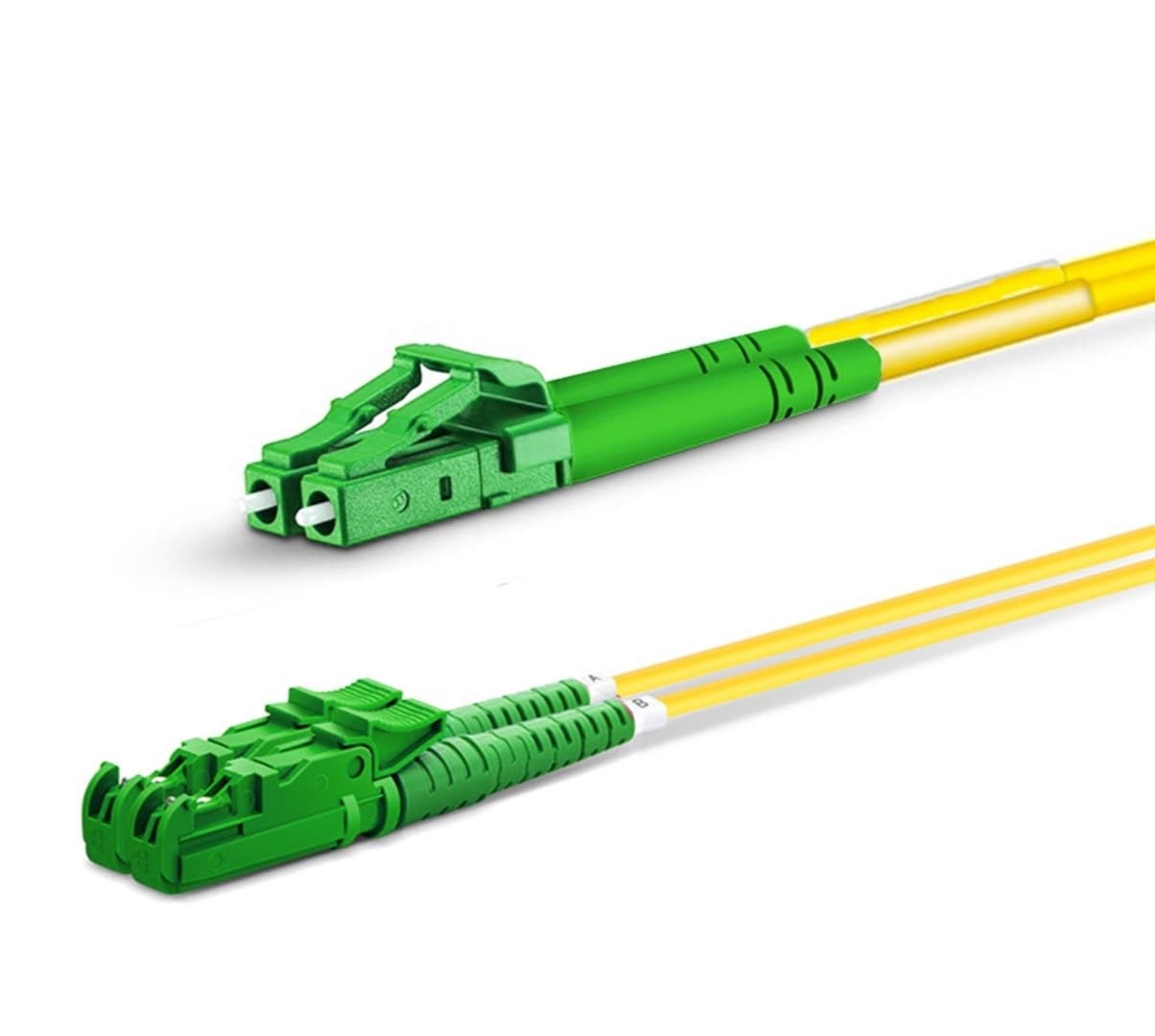 Kabel sieciowy Equip Patchkabel E2000/APC->LC/APC 10m SM Duplex OS2 żółty
