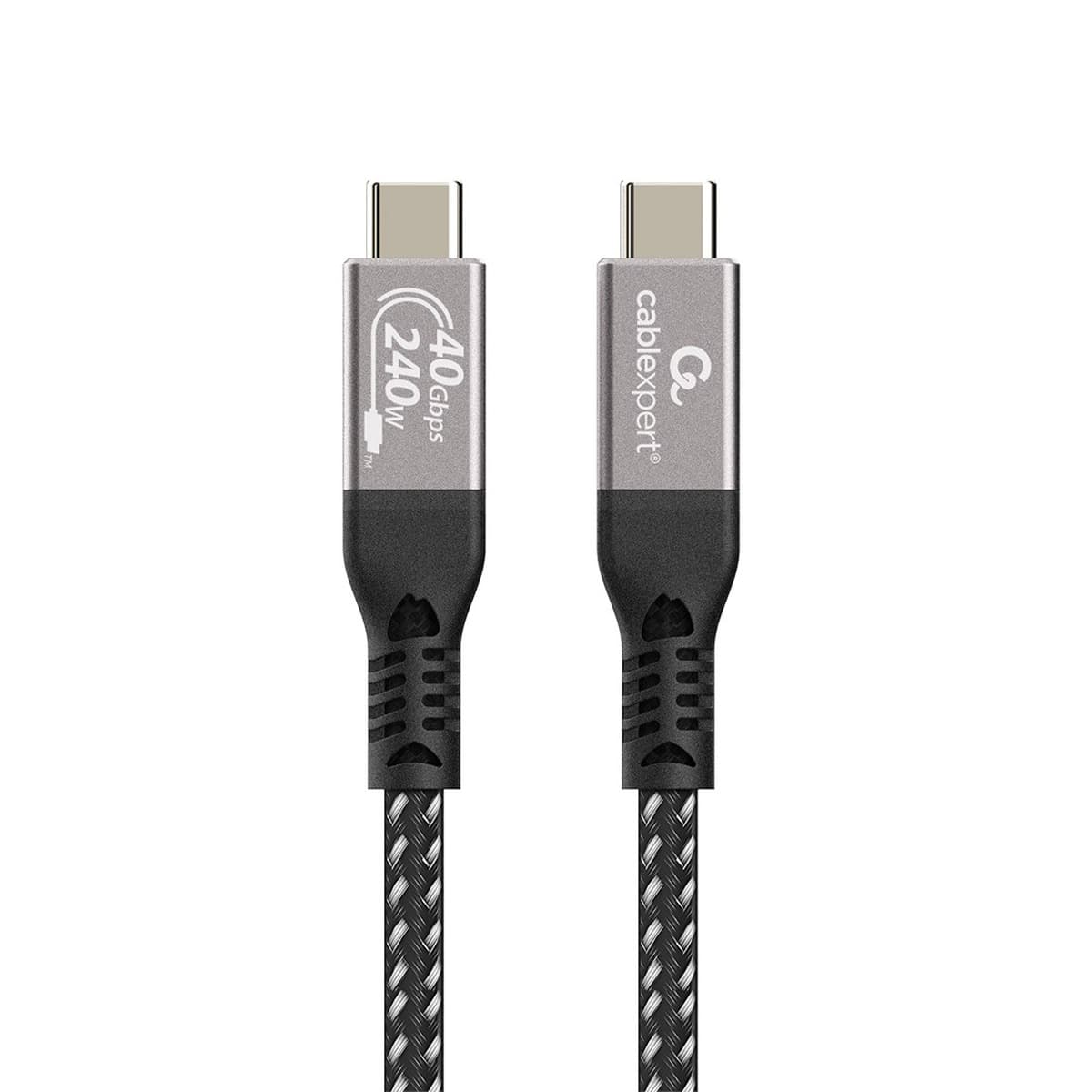 Kabel USB 4 Type-C 40 Gb/s 240 W 0,3 m czarny