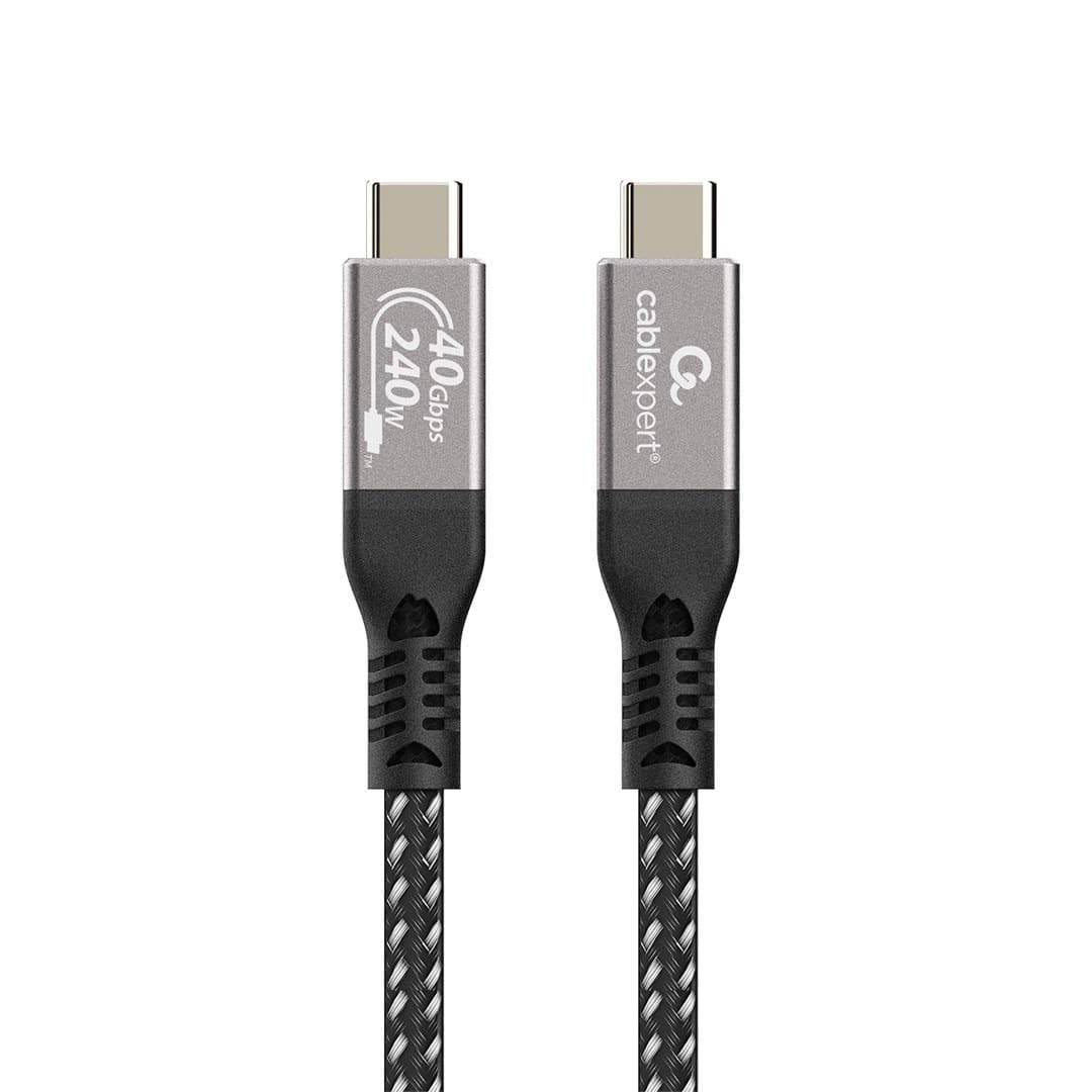 Kabel USB 4 Type-C 40 Gb/s 240 W 0,3 m czarny