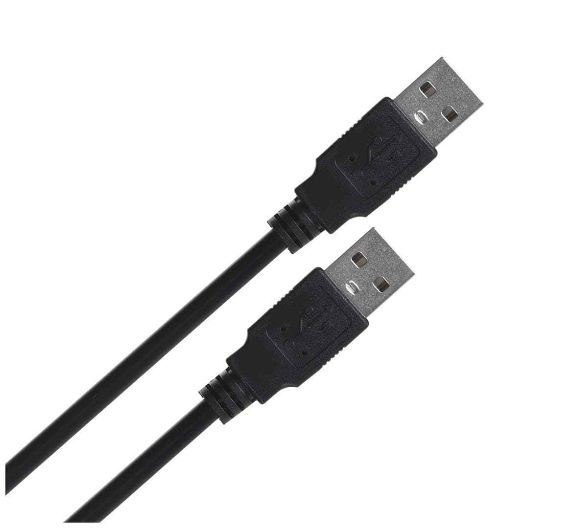 Kabel USB-A 2.0 Męski/Męski 1 m Czarny