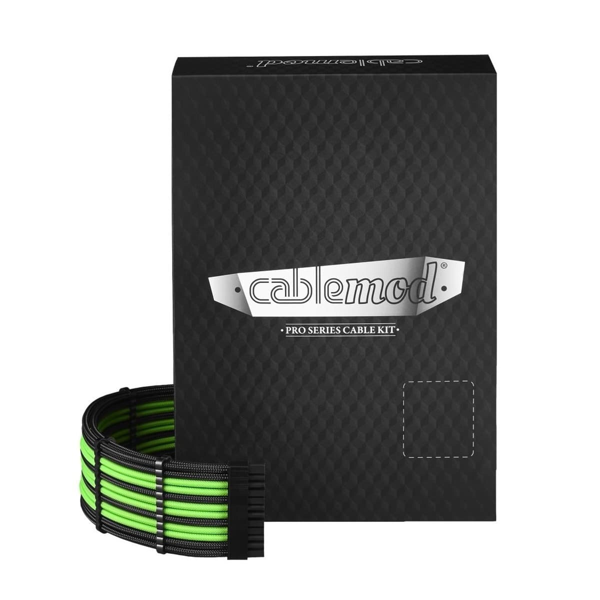 Kabel wewnętrzny zasilający Cablemod czarno-zielony 0,65 m