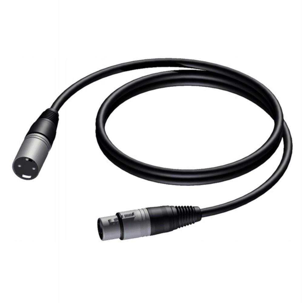 Kabel XLR męski na XLR żeński PROCAB 20 metrów