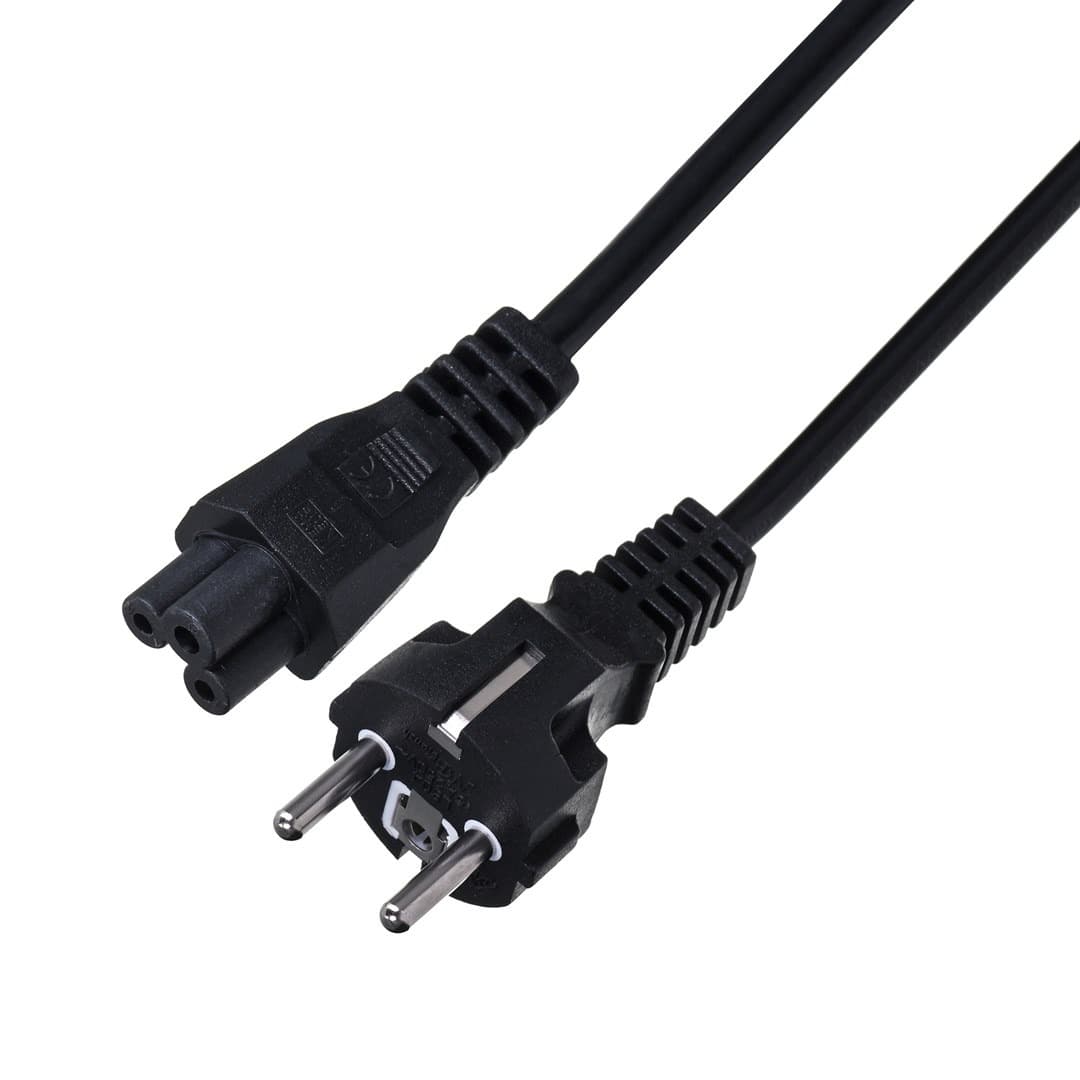 Kabel Zasilający Savio do Laptopa czarny