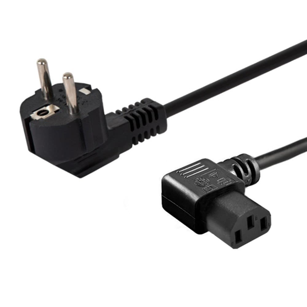 Kabel zasilający IEC C13 - Schuko 1,2 m czarny