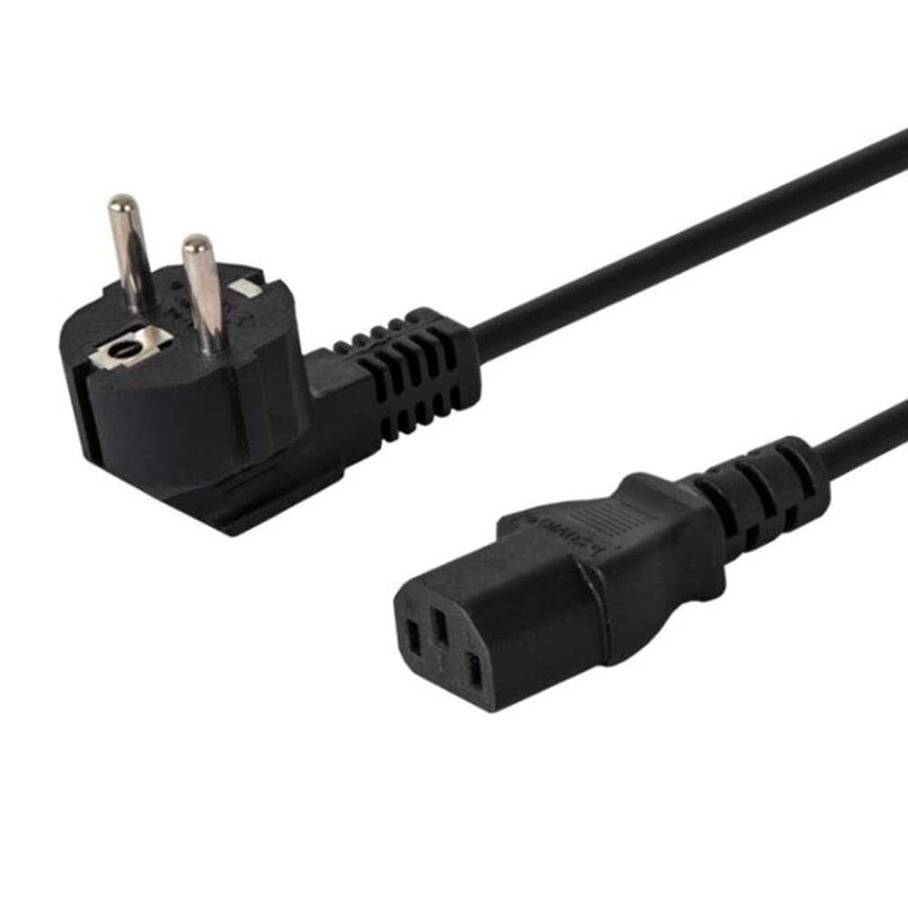 Kabel Zasilający Savio Schuko kątowy 3 m