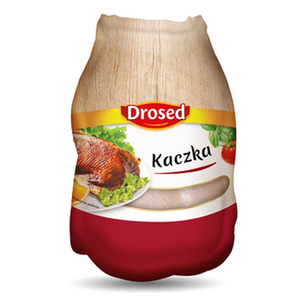 DROSED KACZKA PEKIN BEZ PODROBÓW BEZ SZYI KLASA A KALIBER 1,8 KG PRODUKT GŁĘBOKO MROŻONY