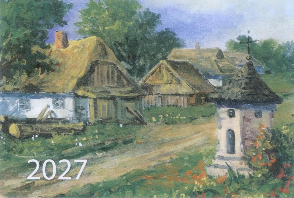 Kalendarz 2027 trójdzielny ścienny Kapliczka Wydawnictwo Diecezjalne