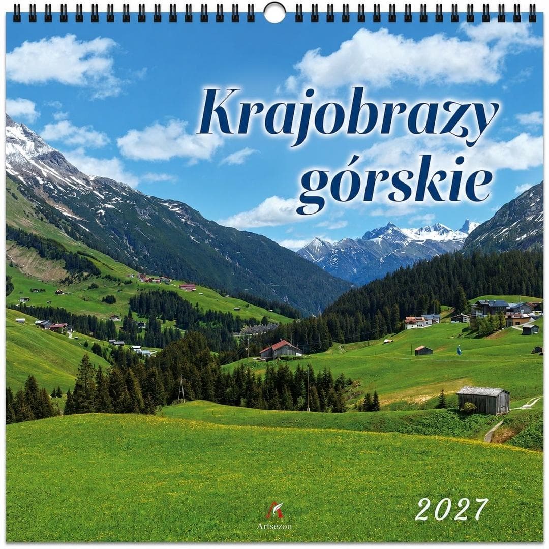 Kalendarz ścienny wieloplanszowy 33x33 cm Krajobrazy 2027
