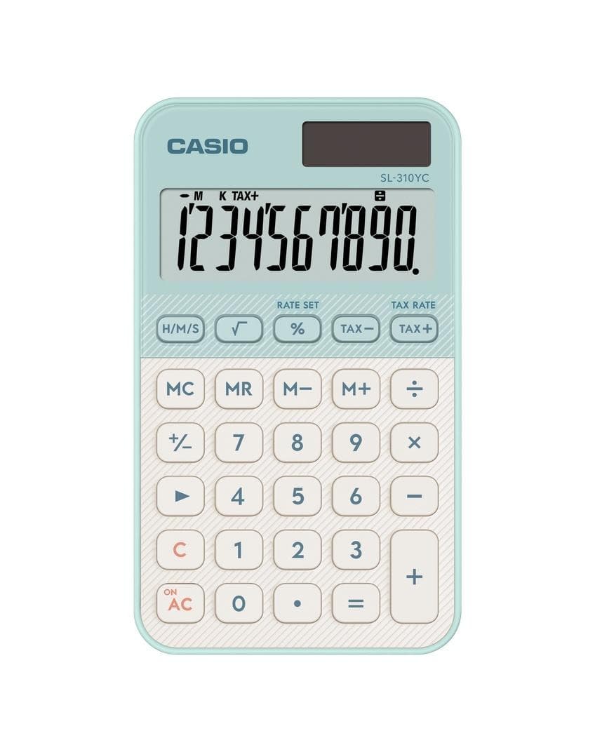 Kalkulator Casio SL-310YC-LGN 10-cyfrowy z dużym wyświetlaczem