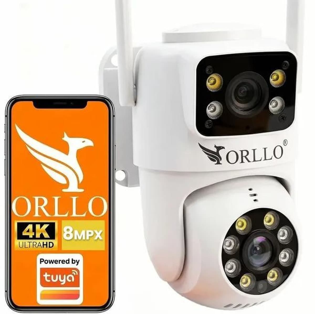 Kamera IP Orllo TZ19 DUAL (4MP+4MP Wi-Fi 4K AI)