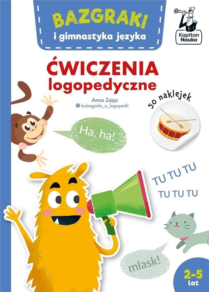 Kapitan Nauka Bazgraki Ćwiczenia logopedyczne dla dzieci