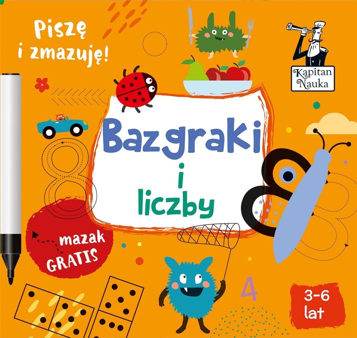 Kapitan Nauka Bazgraki i liczby - nauka liczenia dla dzieci w wieku 3-6 lat