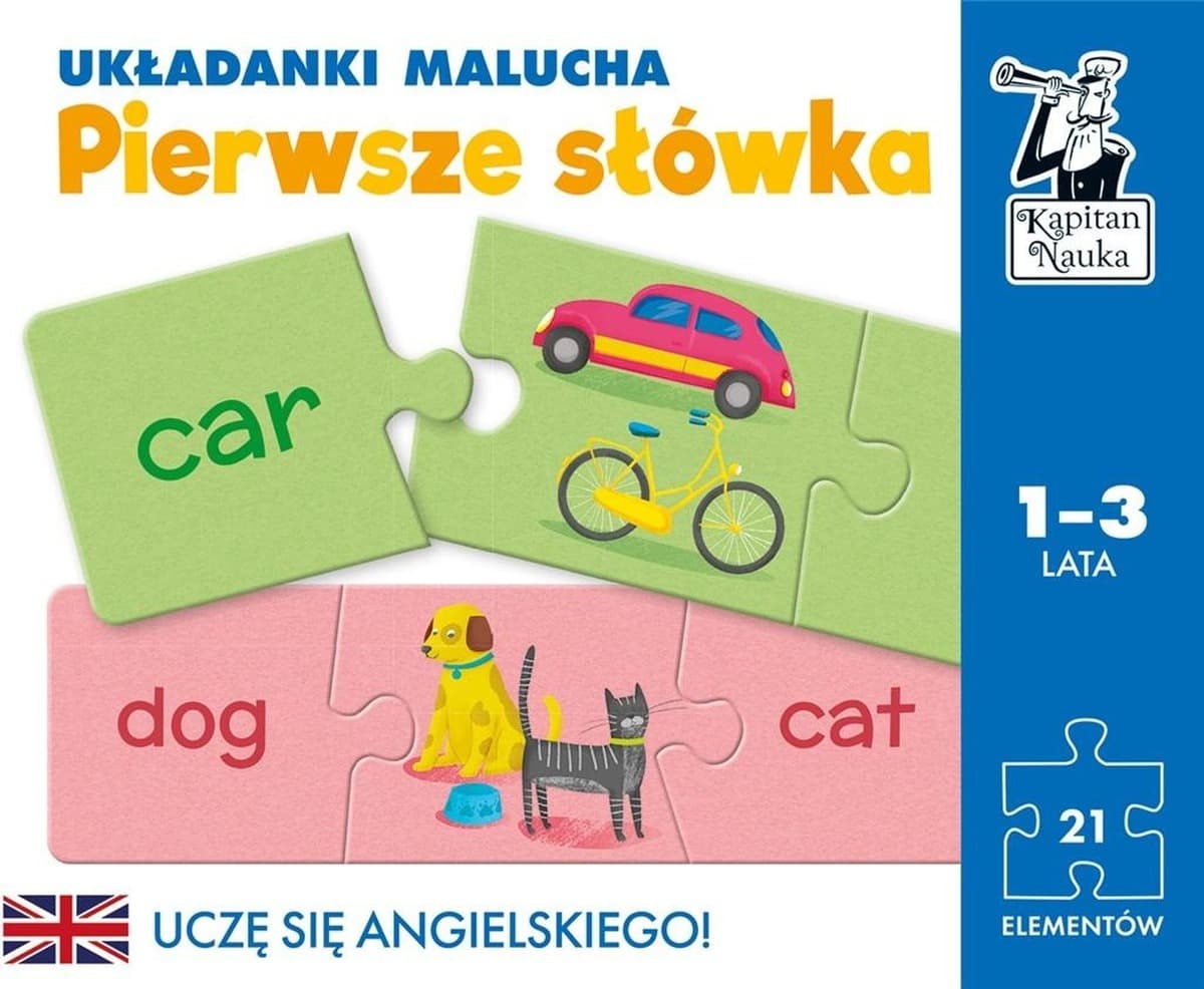 Kapitan Nauka Układanki Angielski Pierwsze Słówka