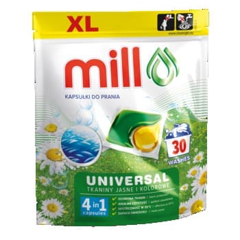 Kapsułki do prania Mill Professional Uniwersalne 30 sztuk