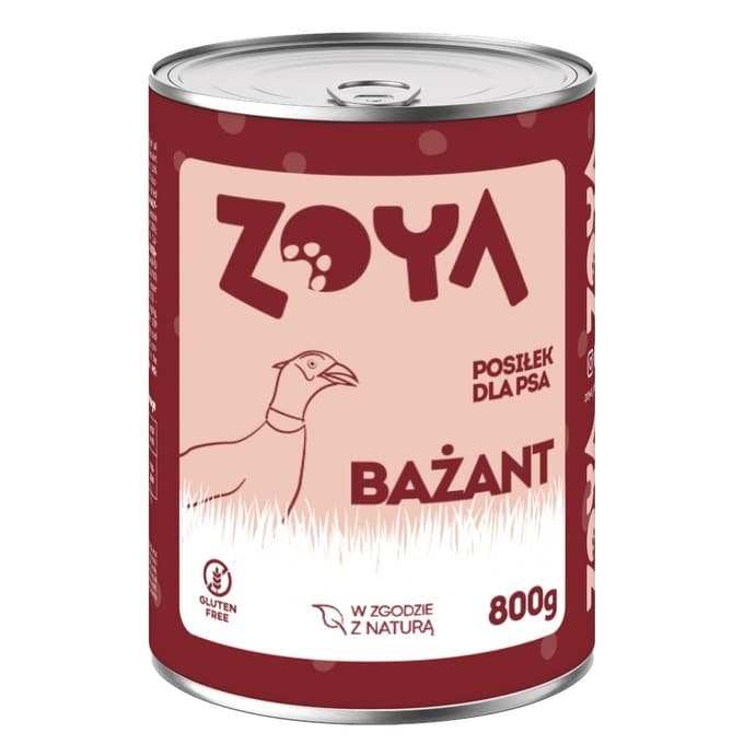 ZOYA Karma Mokra dla psów Bażant 800g