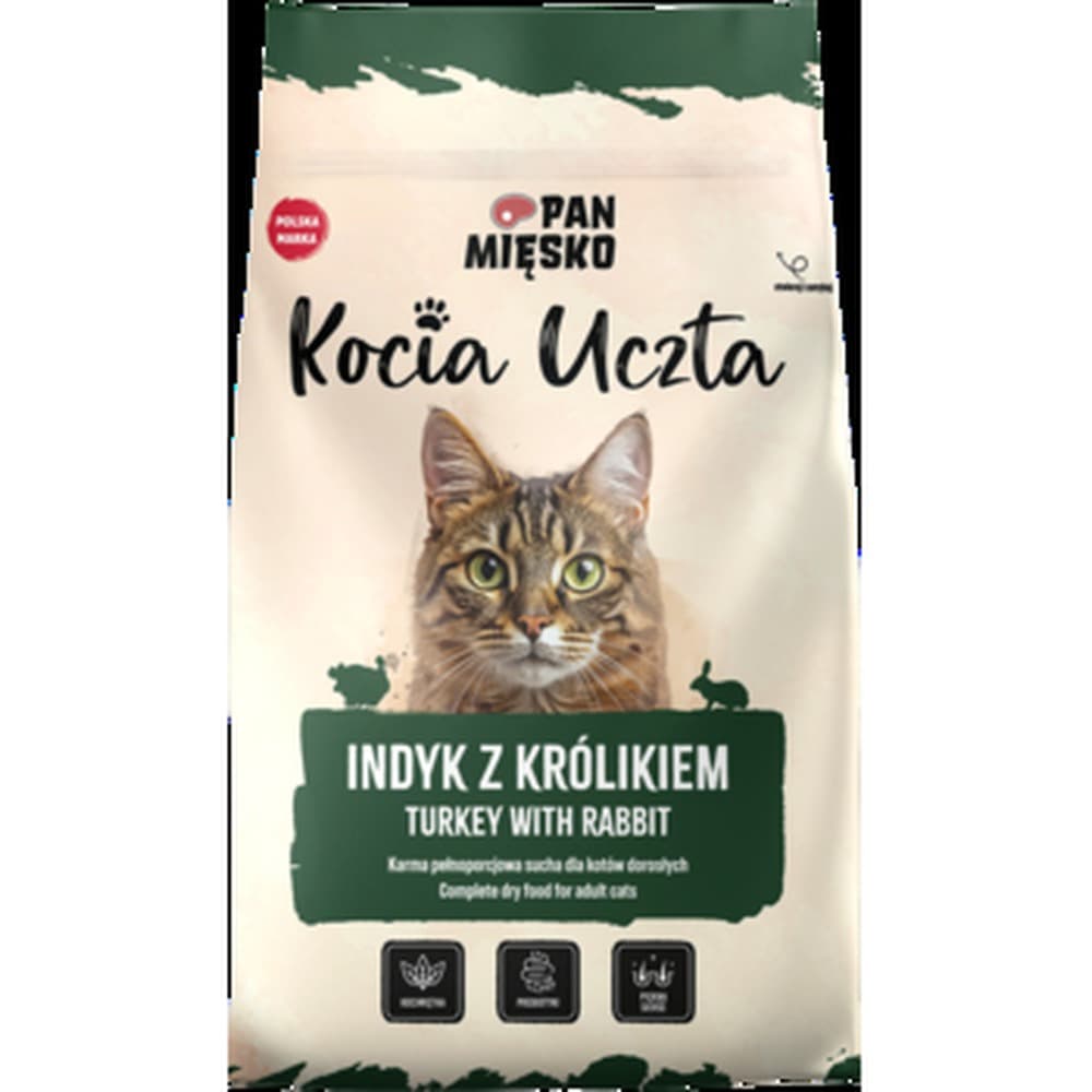 Pan Mięsko Kocia Uczta Indyk z królikiem 550 g