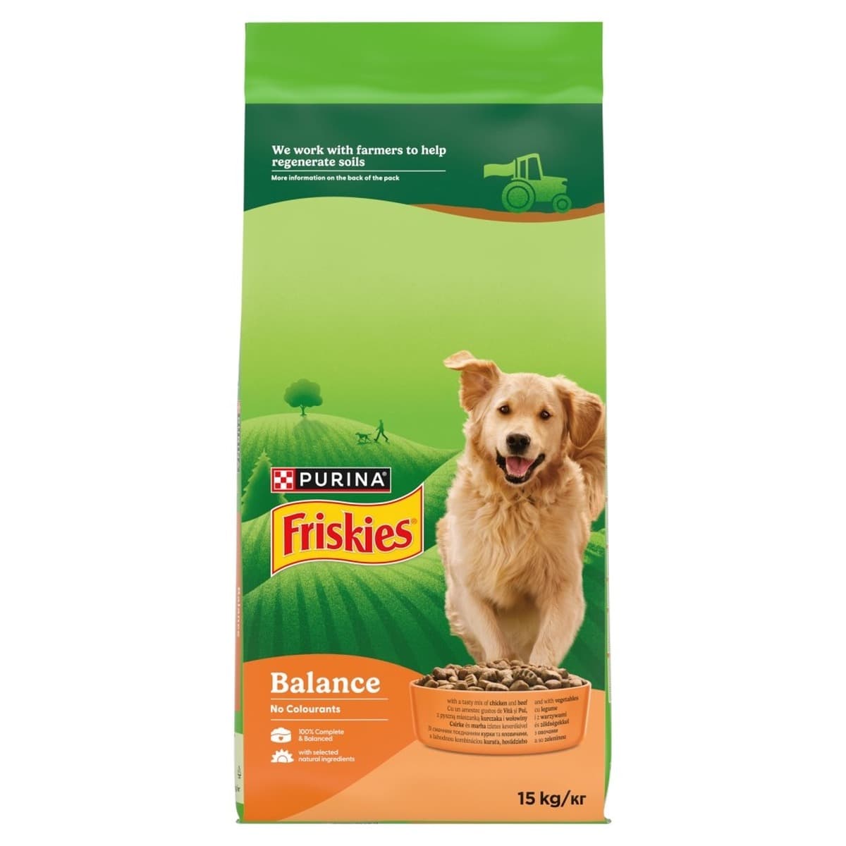 Karma sucha dla psa Purina Friskies Balance z kurczakiem, 15kg