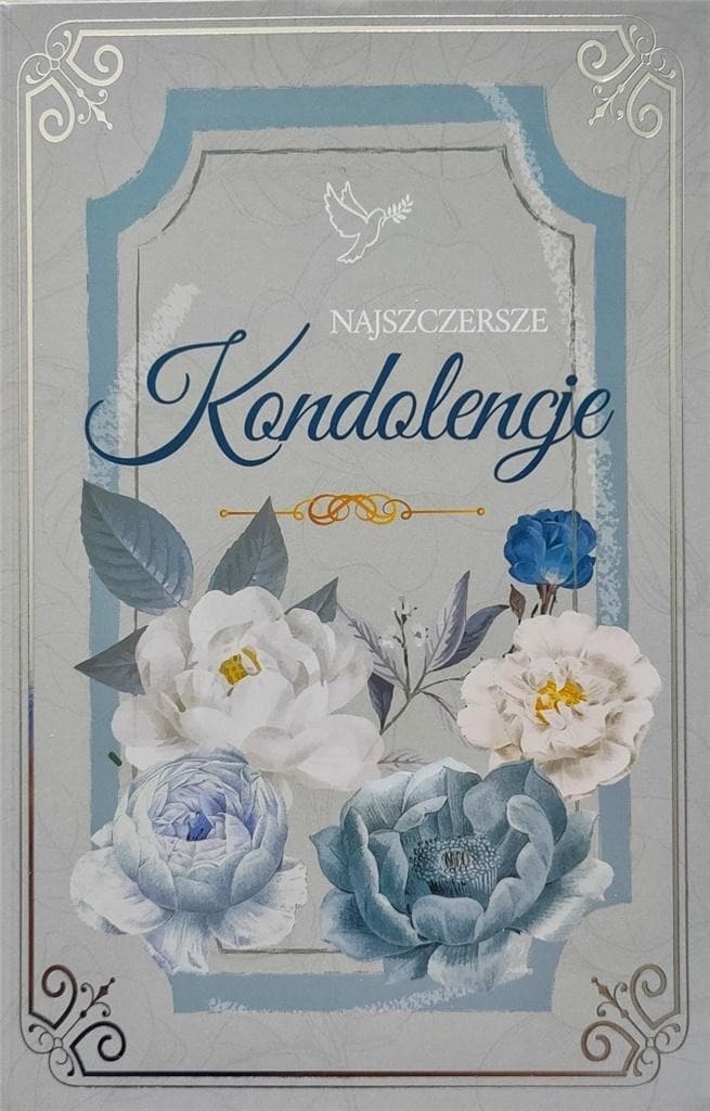 Karnet Kondolencyjny z Tekstem i Kopertą