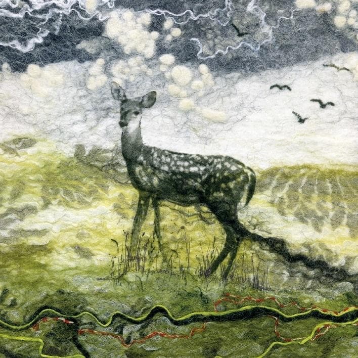 Karnet kwadrat z kopertą Deer 165x165 mm