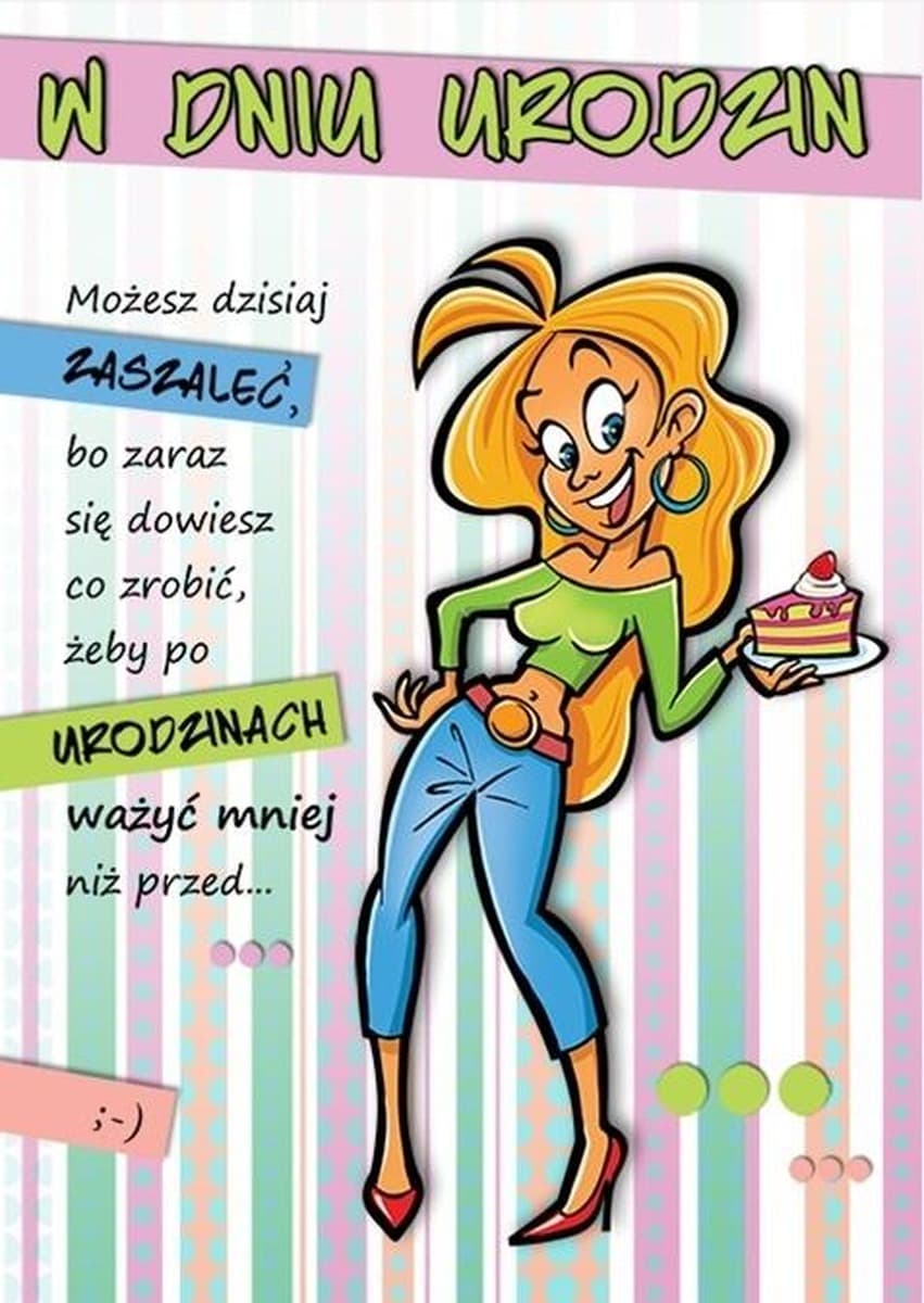 Karnet okolicznościowy Comic B6 z kopertą wzór
