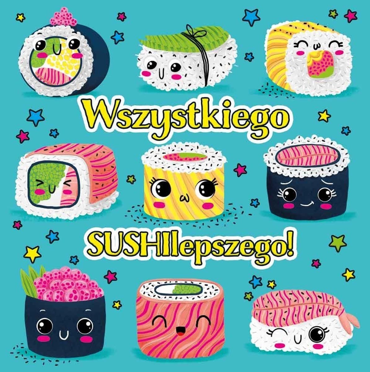 Karnet okolicznościowy Sushi z kopertą