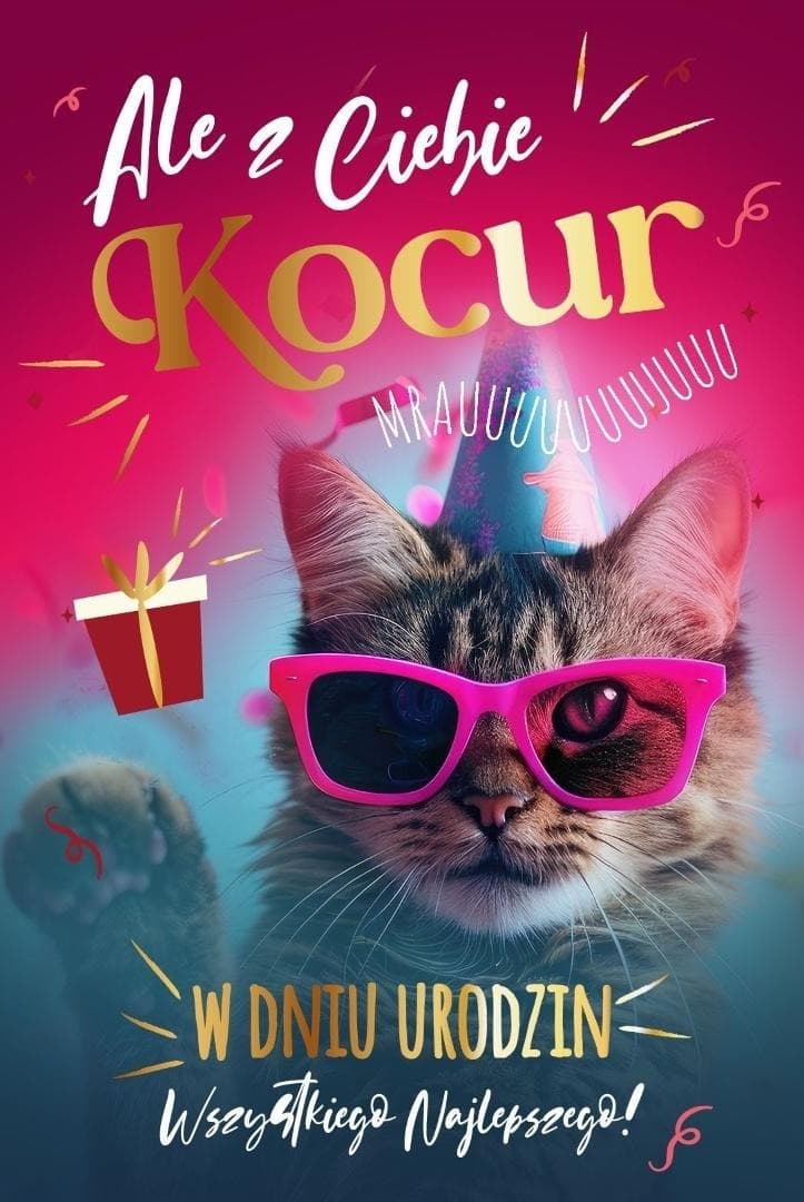 Karnet okolicznościowy Urodziny