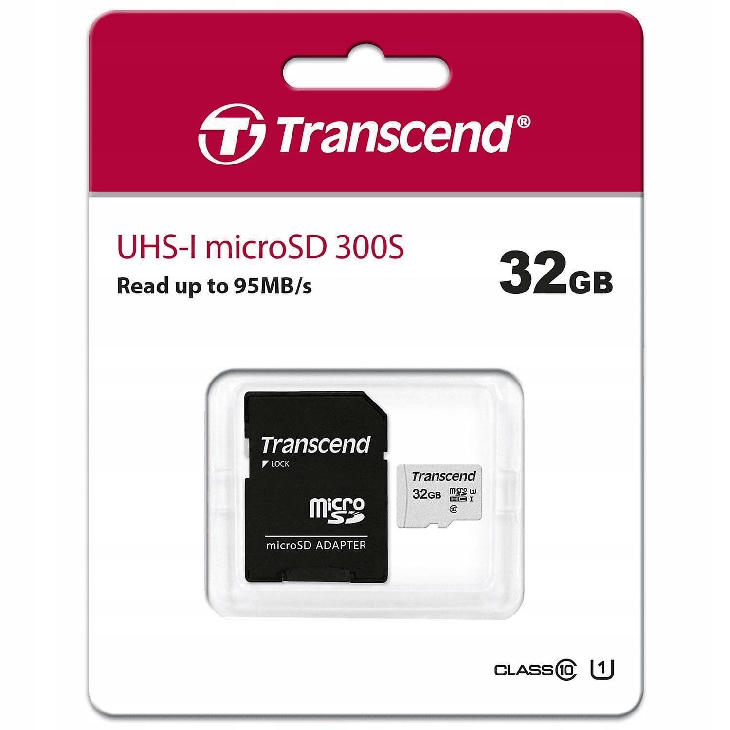 Karta pamięci microSD 16GB Transcend SDHC USD300S-A z adapterem