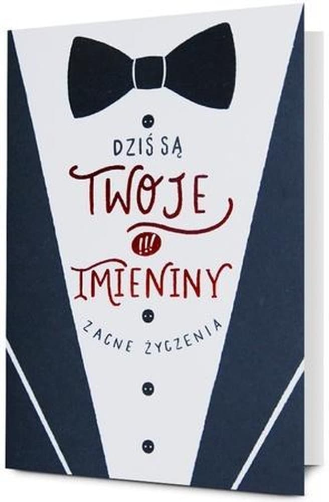 Kartka okolicznościowa B6 Imieniny z kopertą różne wzory